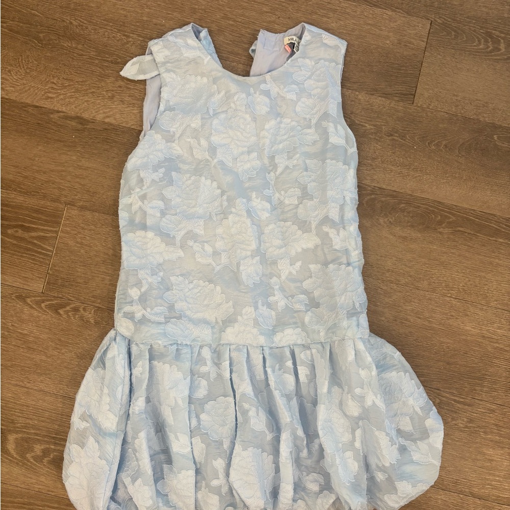 Floral Blue Mini Dress